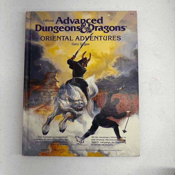 TSR ORIENTAL ADVENTURES 1985 1st print 1st Edition Dungeons & Dragons - Picture 1 of 11
